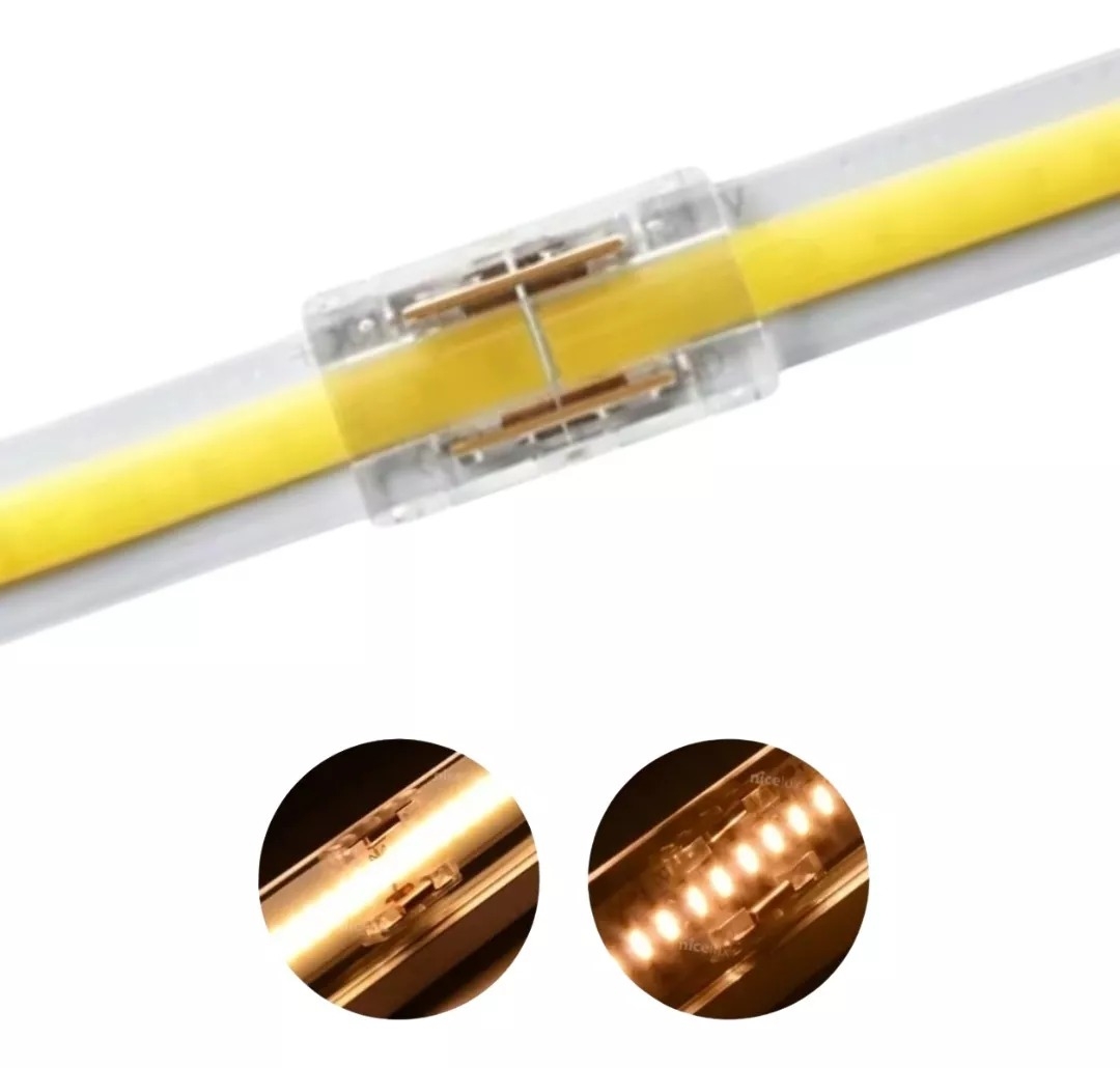 Kit 10 unidades Opus Emenda Linear para Fita 10mm Acrílico Transparente OPS 86725