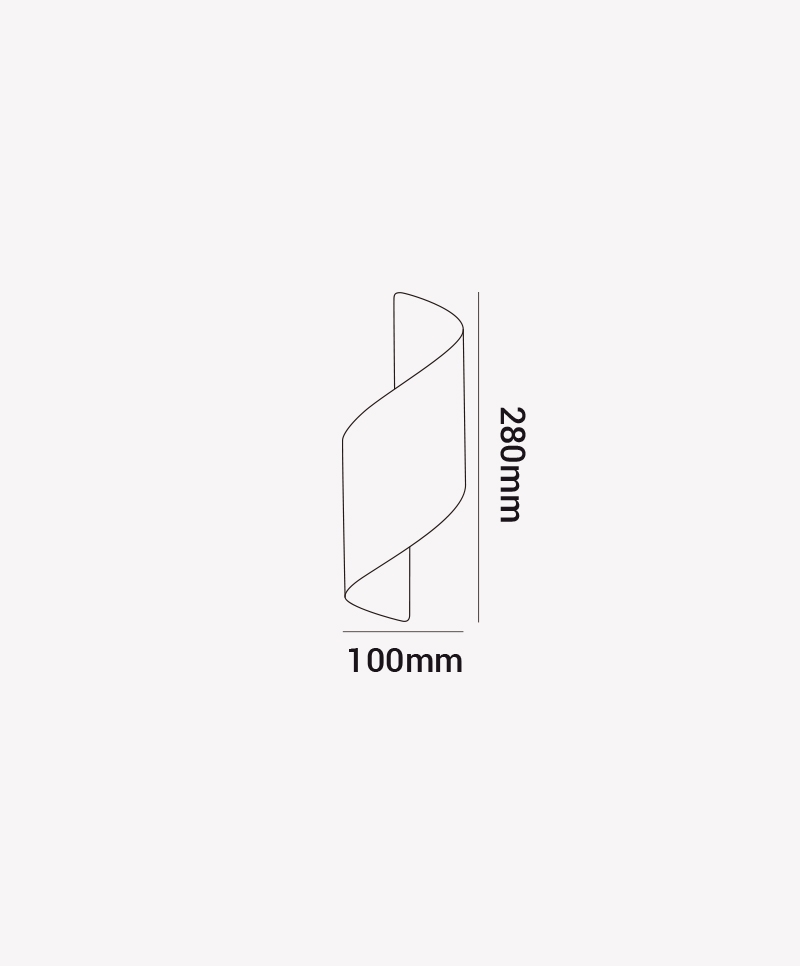 Arandela Opus LED Sundae Branca 10 watts 3000K Bivolt IP54 100x280mm OPS 85193