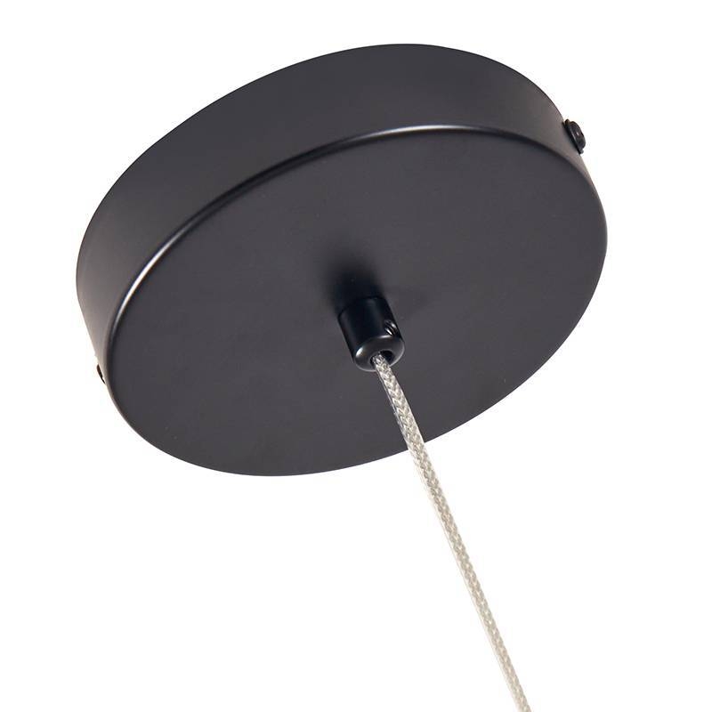 Pendente Nordecor Bitis 1L G9 Preto 135x135mm 2783