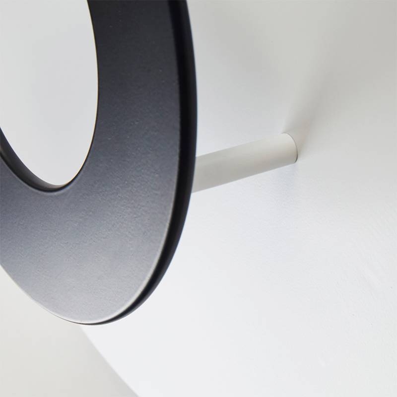 Plafon Nordecor Kote 24 watts 3000K Preto e Branco Ø400mm 2756