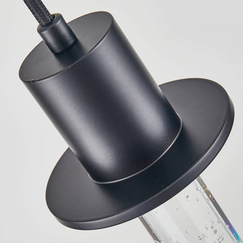 Pendente Nordecor Kalu 3 watts 3000K Preto Ø90x250mm 2767