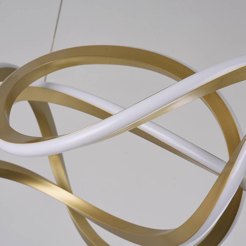 Pendente Nordecor Wyna 79 watts 3000K Ouro Champagne 280x900mm 2711