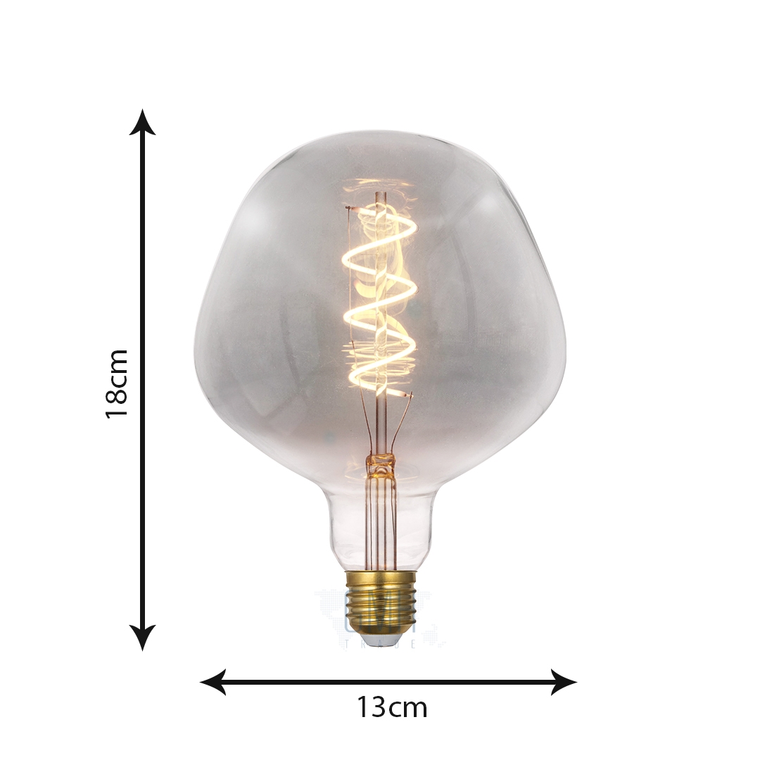 Lâmpada GMH P130 4 watts Spiral Fumê Bivolt 2200K LP130FUME-S-4W