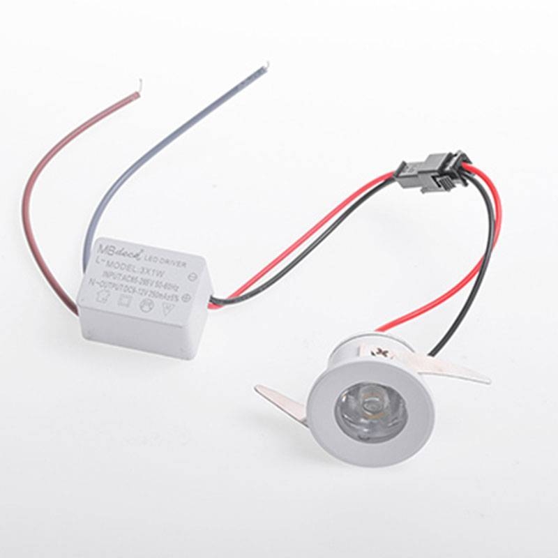 Mini Spot Embutido Nordecor Elysa Redondo 1 watts 3000K Branco Ø31x20mm 6001
