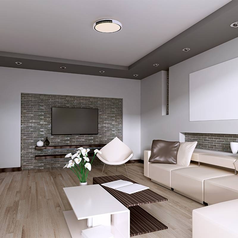 Plafon Nordecor Nita Redondo 30 watts 3000K Branco Ø500x60mm 2418