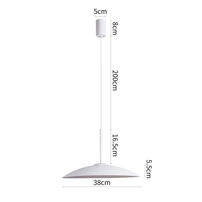 Pendente Nordecor Kale Ger 10 watts 3000K Branco Ø380mm 2859