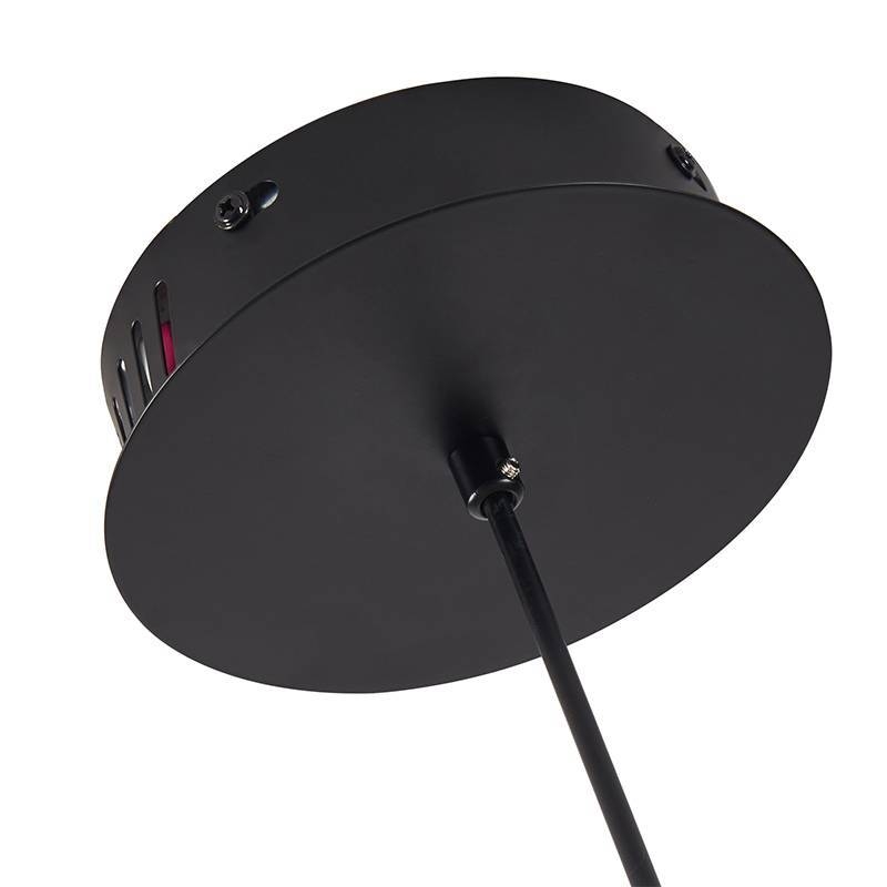 Pendente Nordecor Kote 4 Mód 40 watts 3000K Preto e Dourado 700x280mm 2760