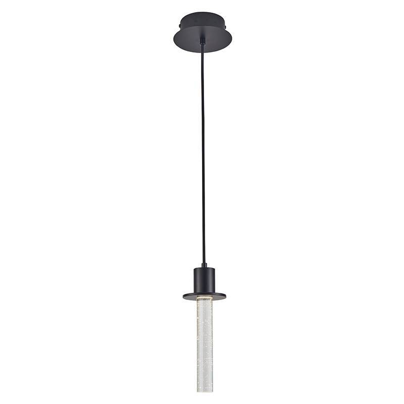 Pendente Nordecor Kalu 3 watts 3000K Preto Ø90x250mm 2767