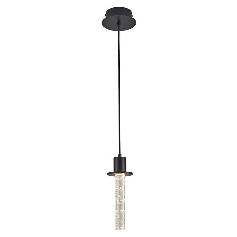Pendente Nordecor Kalu 3 watts 3000K Preto Ø90x250mm 2767