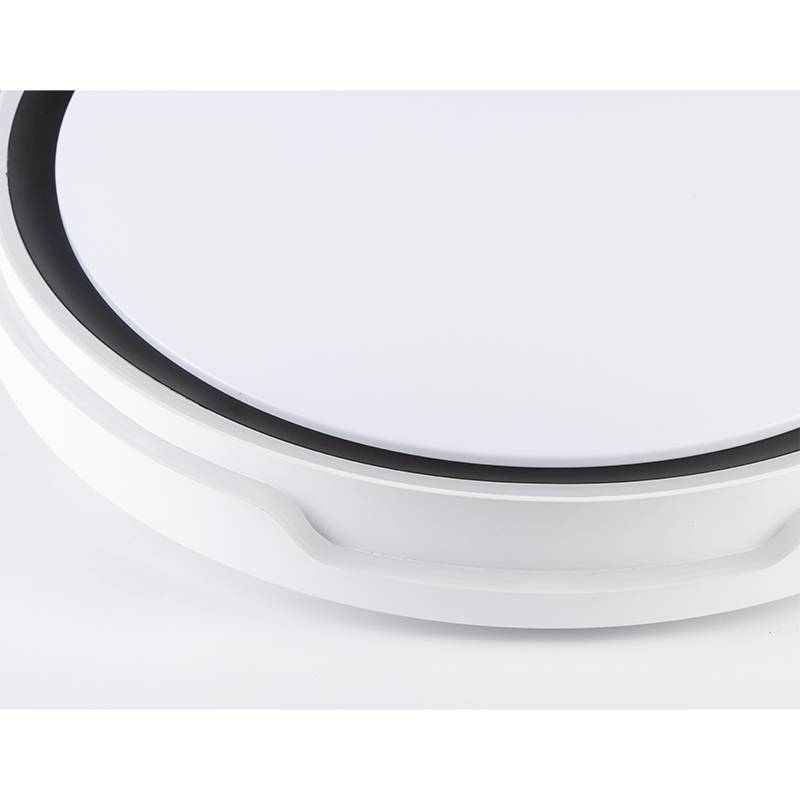 Plafon Nordecor Gesi Branco e Preto 36 watts Multitemperatura Ø500x70mm 2673