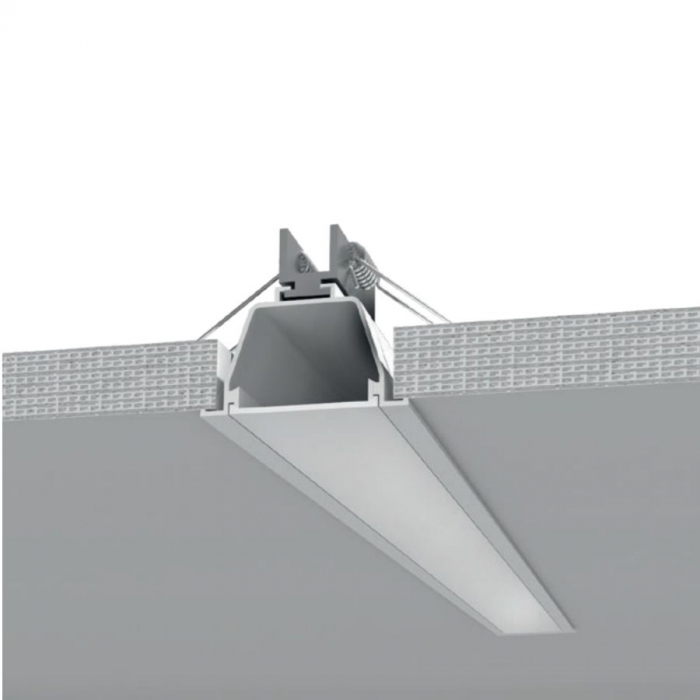 Perfil Embutido Newline Fit40 para Fita de Led 2500x52x50mm SCPE40250