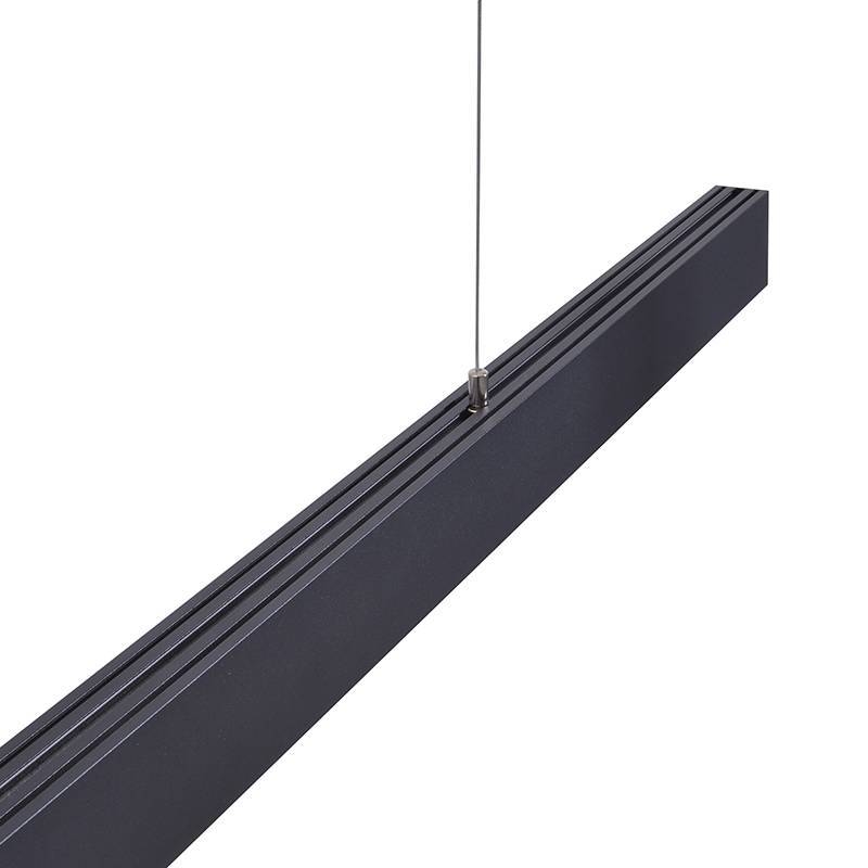 Pendente Nordecor Lyta Pro 40 watts 3000K Preto 60x35x1200mm 2836