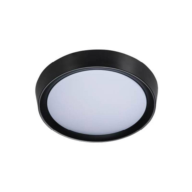 Plafon Nordecor Meny Redondo 29 watts 3000K Preto Ø400x70mm 2346