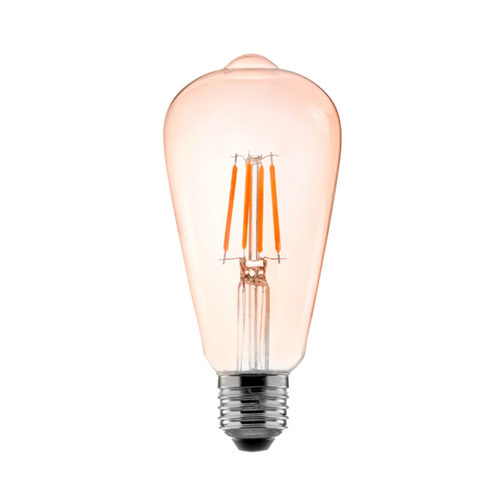 Lâmpada Nordecor Filamento Led ST64 4 watts 2400K E27 Ø66x148mm 1048
