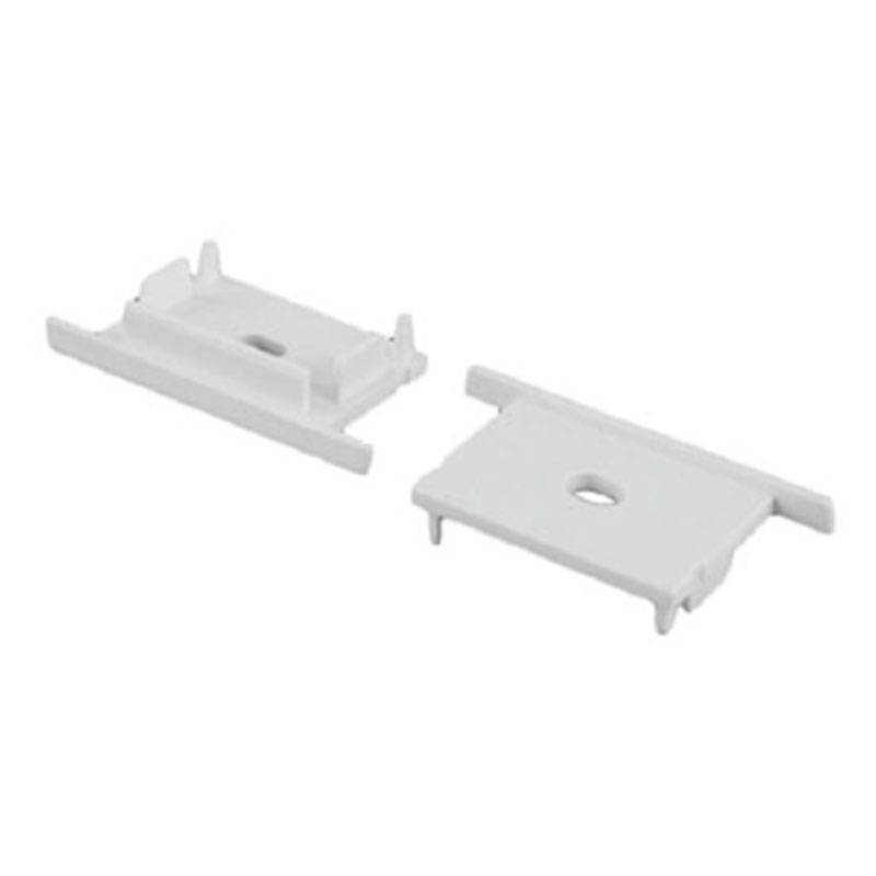 Kit de Tampa para Perfil Embutido Nordecor Branco 10 Unidades 43x20mm 4135