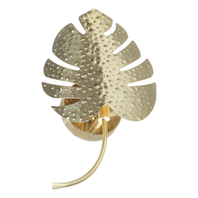 Arandela Old Artisan Flowers Metal Liso 1L G9 290x165x65mm AR-5861