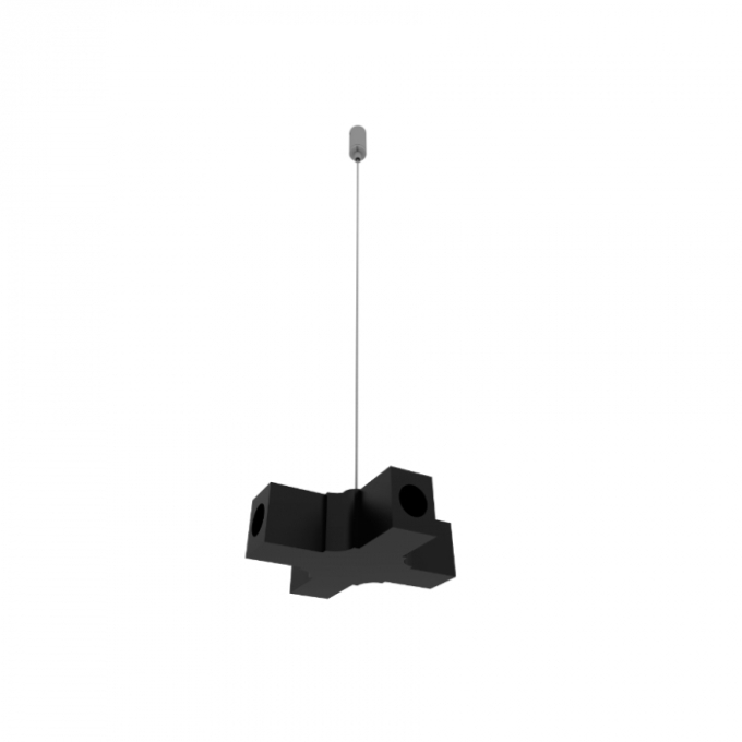 Junção para Perfil X Newline Sistema Linear Aéreo Fit15 66x66x18mm Cabo 5 metros SA15001X
