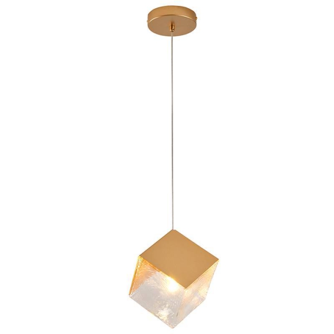 Pendente Nordecor Bitis 1L G9 Ouro Champagne 135x135mm 2784