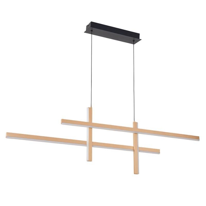 Pendente Nordecor Ashi 40 watts 3000K Ouro Champagne 1200mm 2790