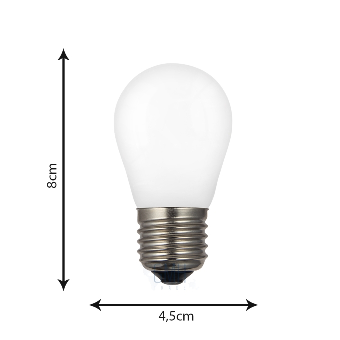 Lâmpada GMH G45 Leitosa 2 watts Bivolt 2200K LG45L-2W