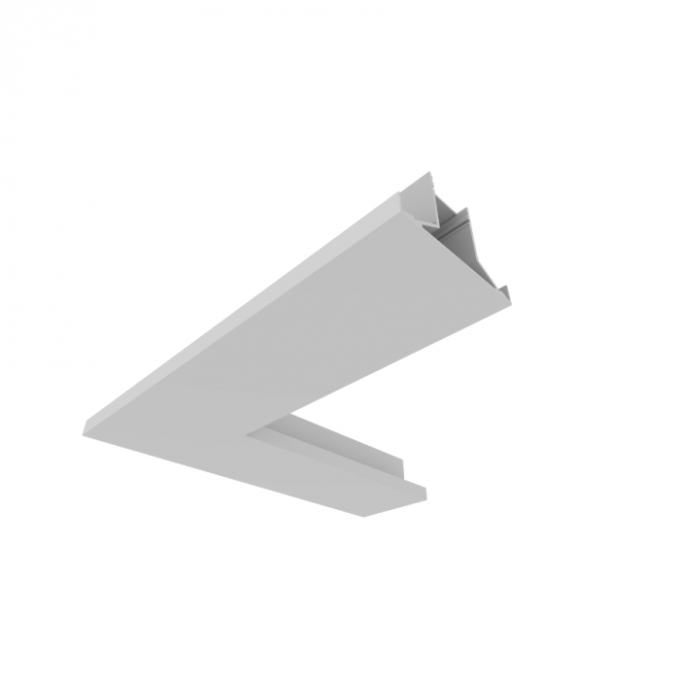 Perfil Sobrepor Newline UP Curva Esquerda/Direita 250x250x40mm SPSUP000