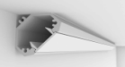 Perfil Newline Linear Sobrepor Fit15 Canto 45° 2000x23x23mm SPS12200