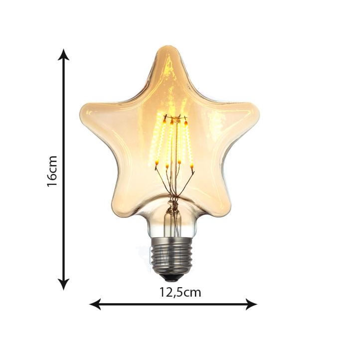 Lâmpada GMH Star Squirel Cage 4 watts Bivolt 2200K LSTAR-SC-4W