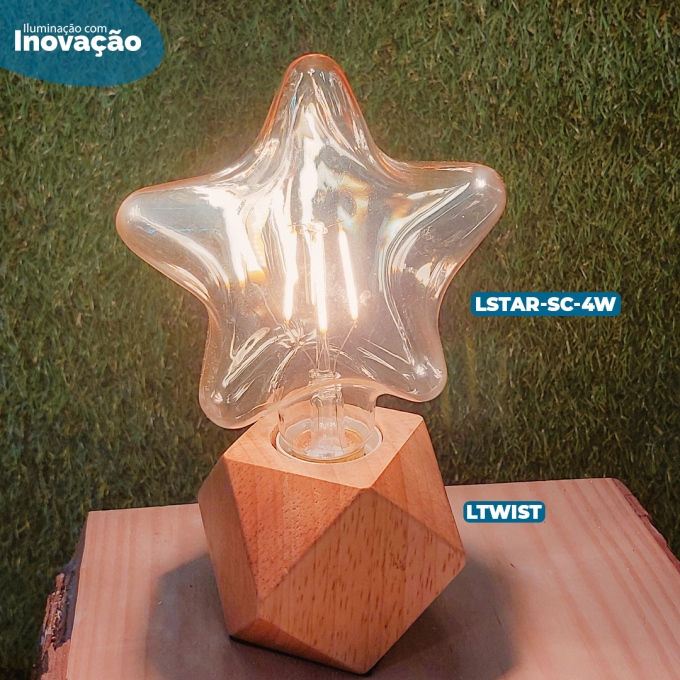 Lâmpada GMH Star Squirel Cage 4 watts Bivolt 2200K LSTAR-SC-4W