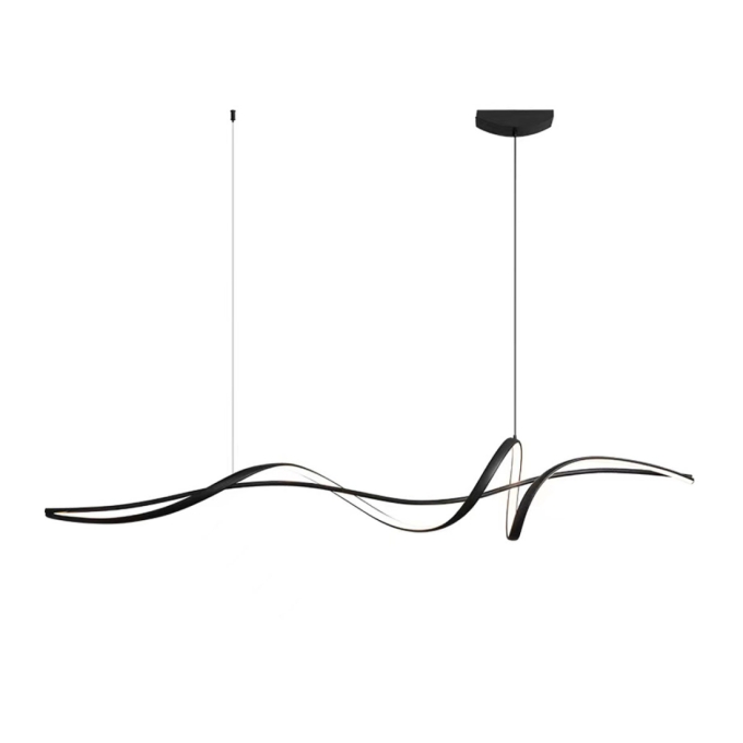 Pendente GMH Orquestra Preto 30 watts 3000K Bivolt 1000X180mm P-ORQUESTRA-100-PRETO