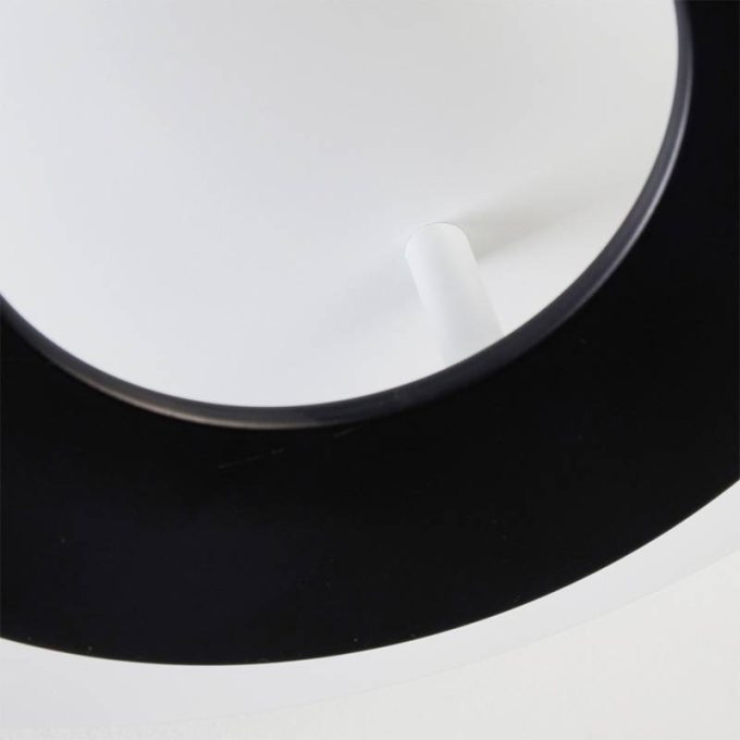 Plafon Nordecor Kote 24 watts 3000K Preto e Branco Ø400mm 2756