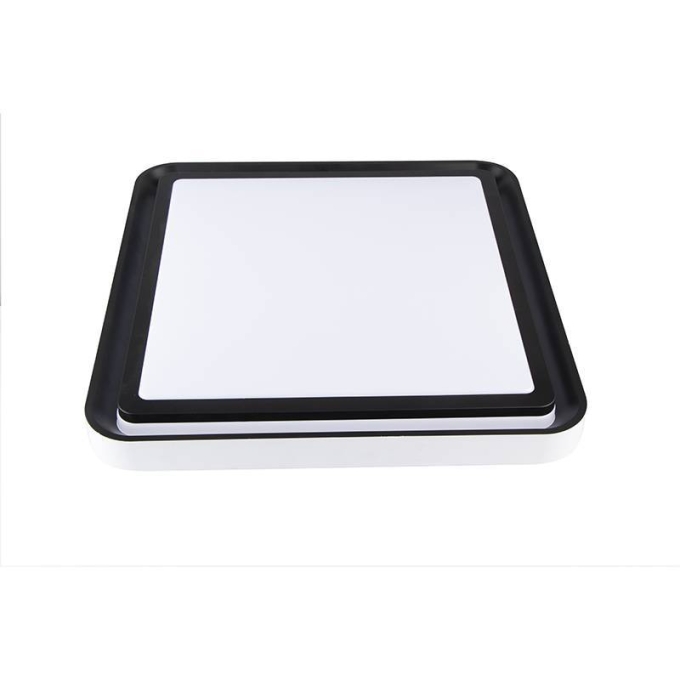 Plafon Nordecor Zony Quadrado 36 watts Multitemperatura Preto 500x500x70mm 2672