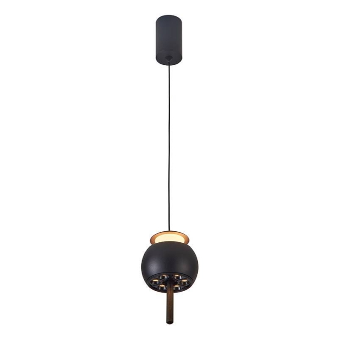Pendente Nordecor Oliwa 10 watts 3000K Preto Ø95x155mm 2806