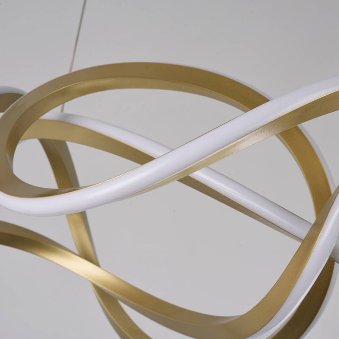 Pendente Nordecor Wyna 79 watts 3000K Ouro Champagne 280x900mm 2711