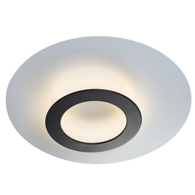 Plafon Nordecor Kote 24 watts 3000K Preto e Branco Ø600mm 2757