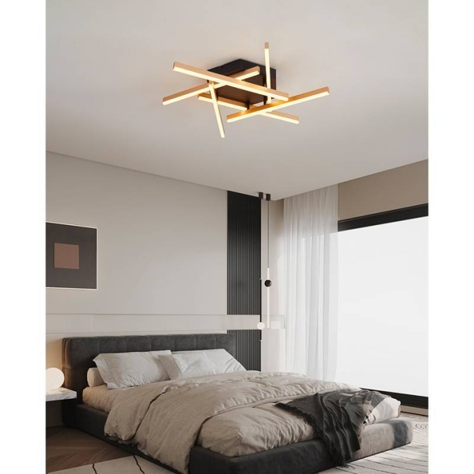 Plafon Nordecor Wida 45 watts 3000K Ouro Champagne Ø600mm 2789