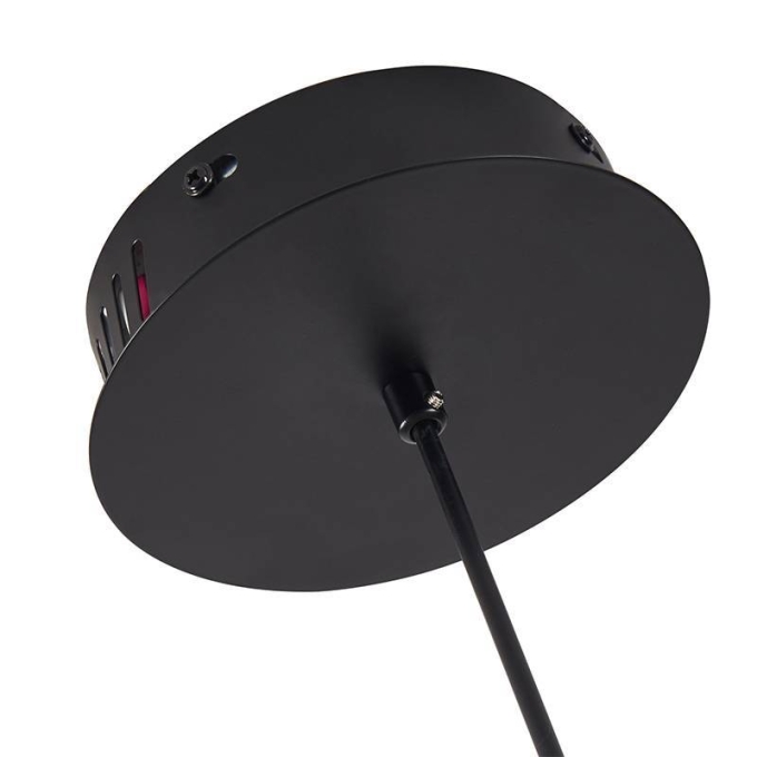 Pendente Nordecor Kote 4 Mód 40 watts 3000K Preto e Dourado 700x280mm 2760