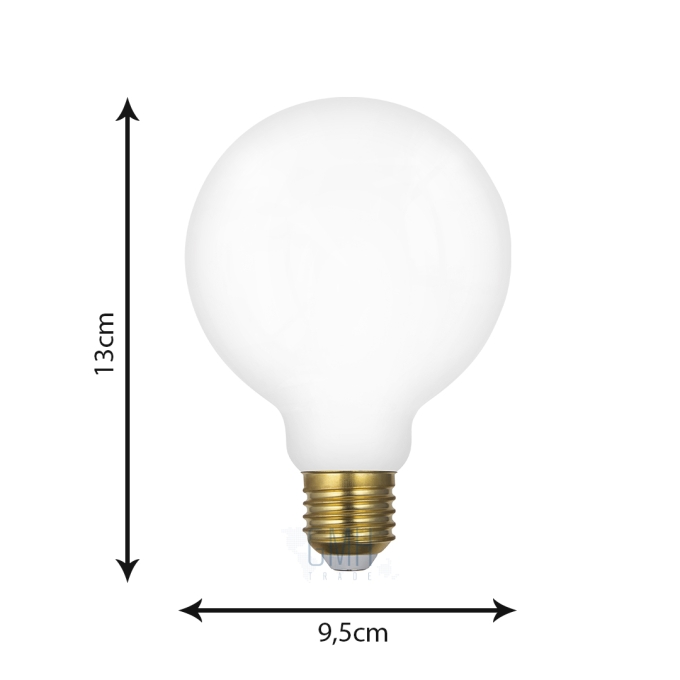 Lâmpada GMH G95 Leitosa 4 watts Bivolt 2200K LG95L-4W