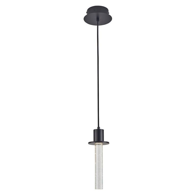 Pendente Nordecor Kalu 3 watts 3000K Preto Ø90x250mm 2767
