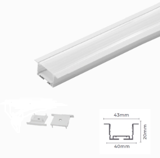 Kit de Garra para Perfil de Embutir Nordecor 2 Unidades (4218/4202/4160/4203) 4149