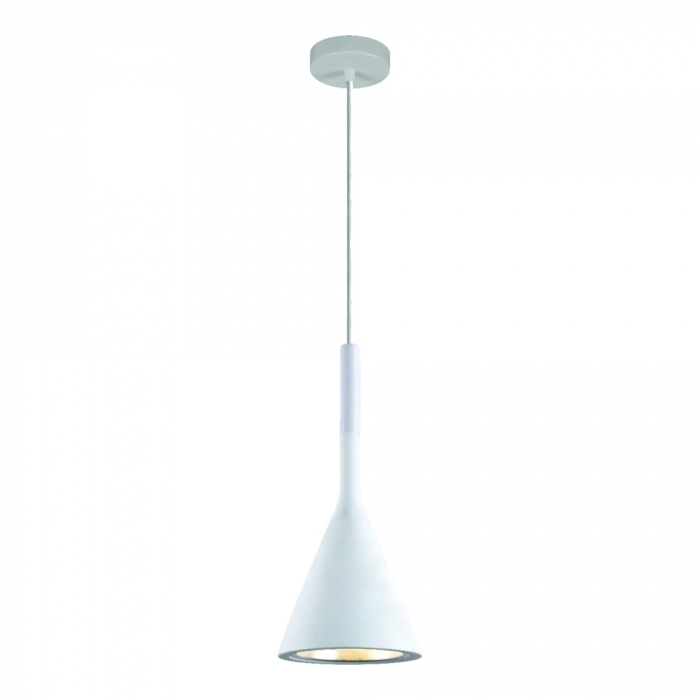 Pendente Sindora 1L E27 Metal e Concreto Branco Ø150x350mm DCD02631