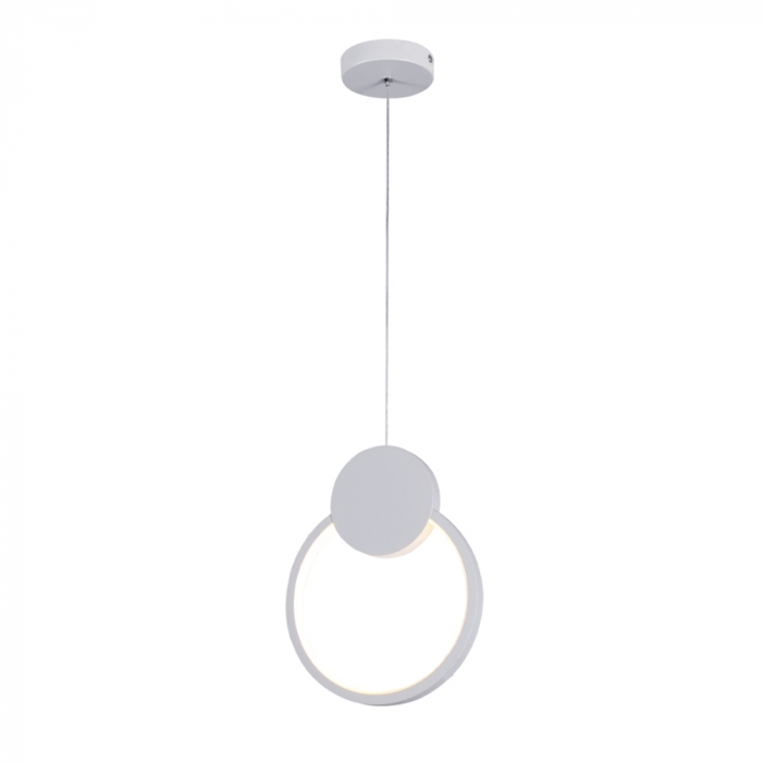Pendente Sindora 12 watts 3000K Metal Branco e Silicone 260x200mm DCD03097

