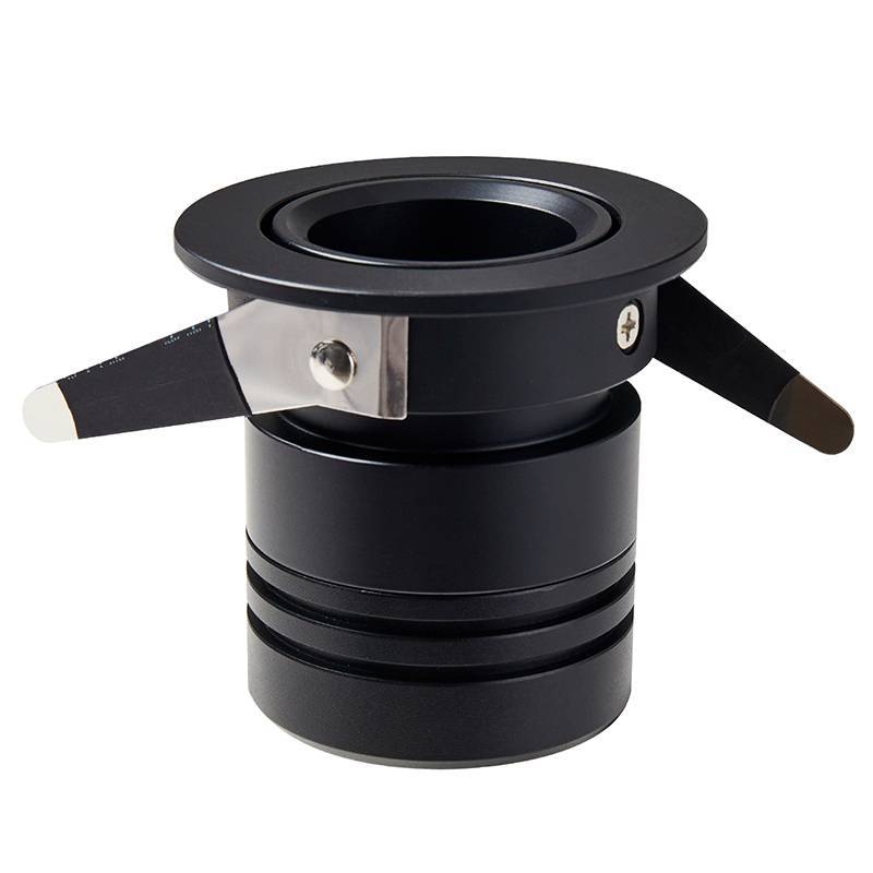 Embutido Nordecor Lun 10 watts 2700K 24° Preto Ø62x55x55mm IRC90 Bivolt 6507