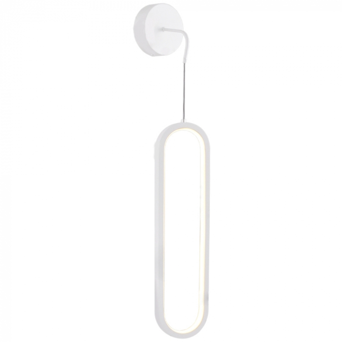 Arandela Sindora 18 watts 3000K Metal Branco Silicone 400mm DCB03167

