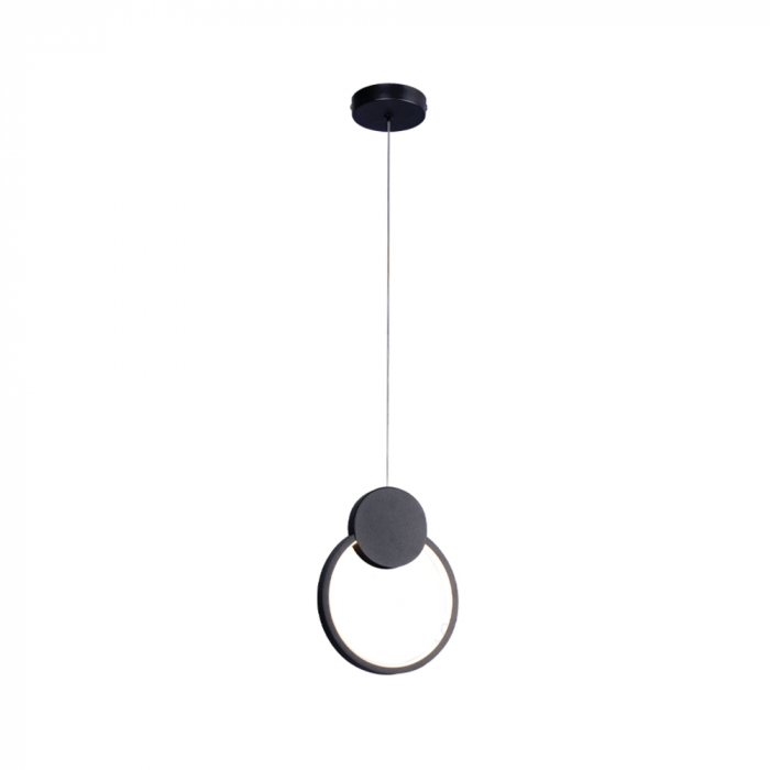 Pendente Sindora 12 watts 3000K Metal Preto e Silicone 260x200mm DCD03096

