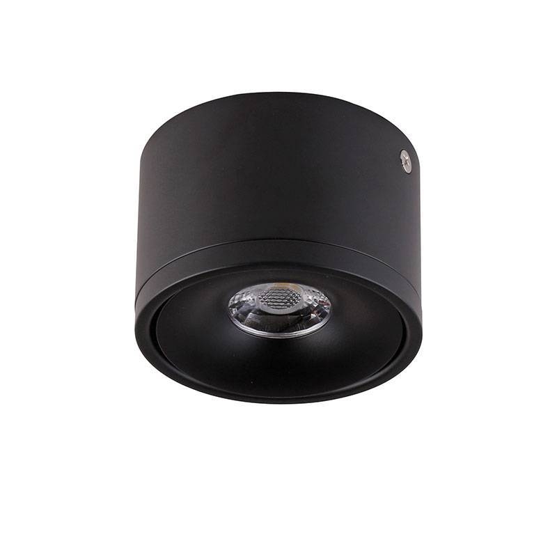 Spot Sobrepor Nordecor Skel 7 watts 24° 3000K Preto Ø90x100mm 6317