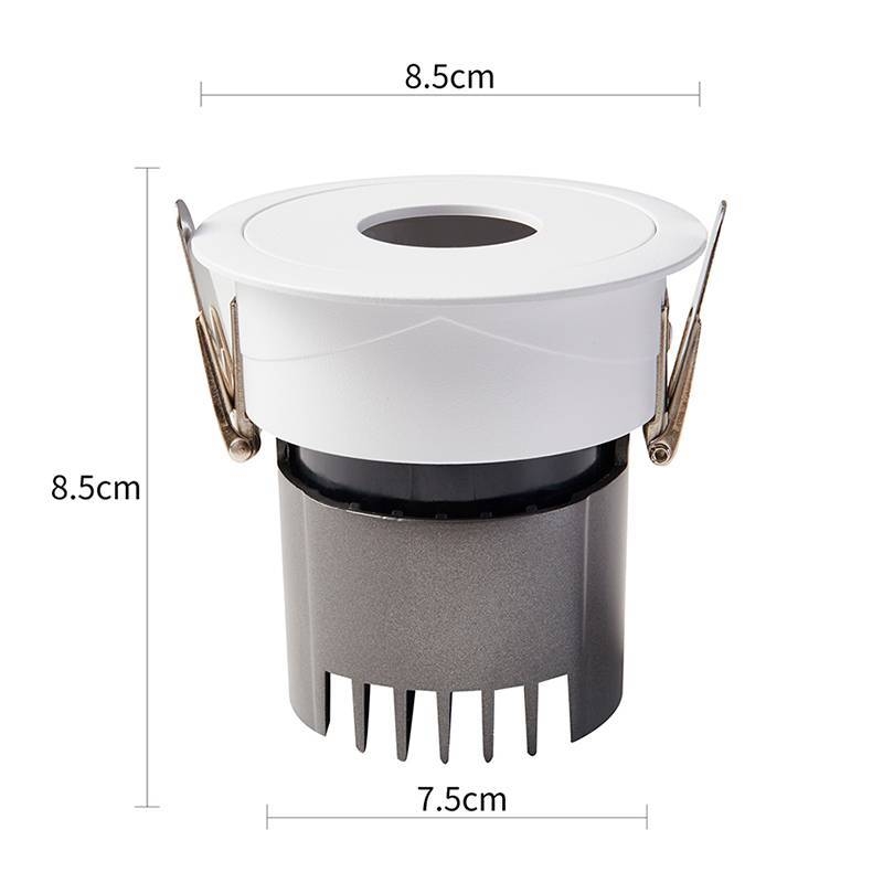Embutido Nordecor Zaon 10 watts 2700K 24° Branco Ø85x85x75mm IRC97 Bivolt 6514