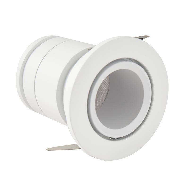 Embutido Nordecor Lun 5 watts 2700K 24° Branco Ø52x50x45mm IRC90 Bivolt 6504