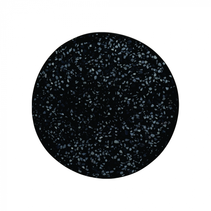 Arandela Sindora 5 watts Metal Concreto Preto com Pedra Ø240x40mm DCB02629