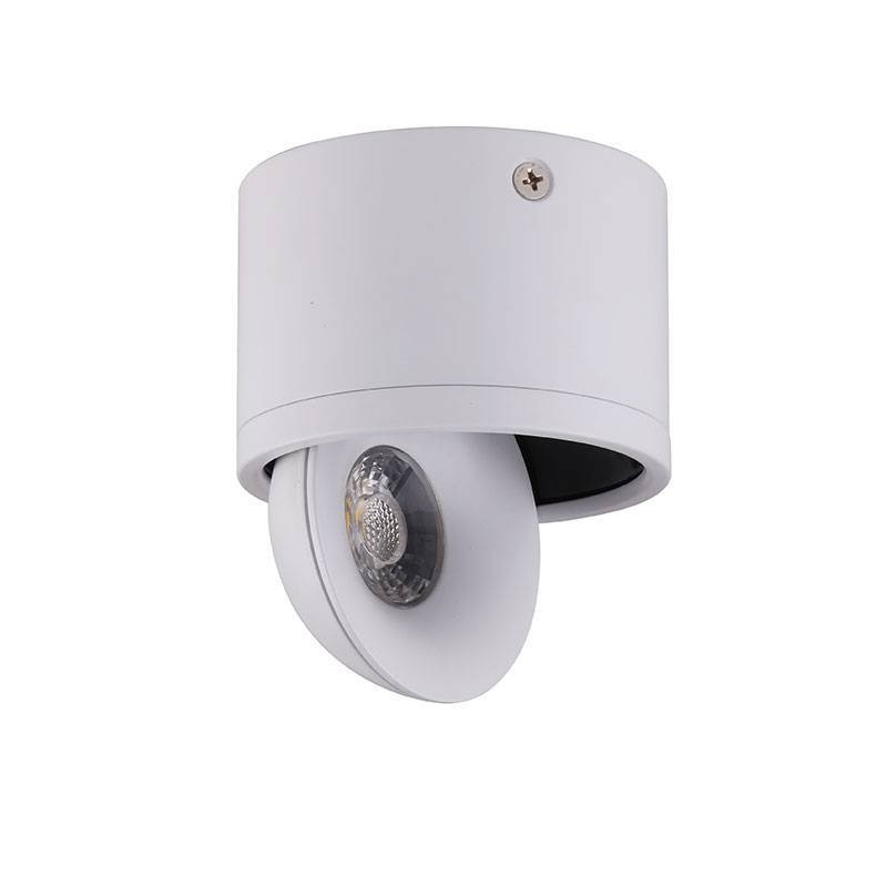 Spot Sobrepor Nordecor Skel 7 watts 24° 3000K Branco Ø90x100mm 6316