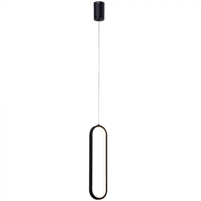 Pendente Sindora 20 watts 3000K Metal Preto e Silicone 400x100mm QD05397
